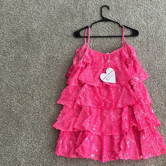 Buddy Love Pink Sequin Dress-Size Medium (never worn) - Picture 2 of 2
